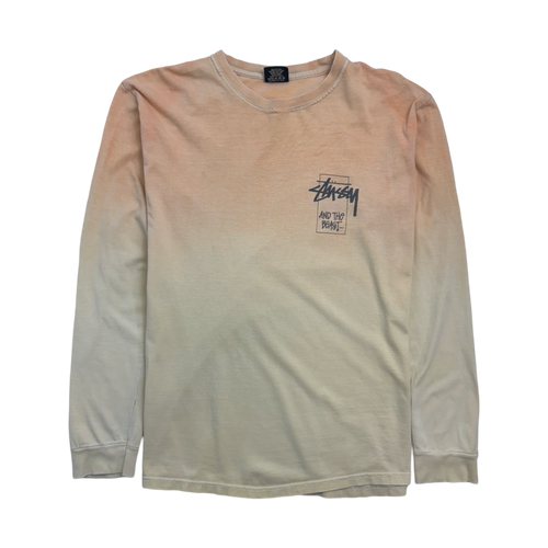 Stussy And The Beast L/S Tee Peach (USED) | Vintage Clothing Store Canada