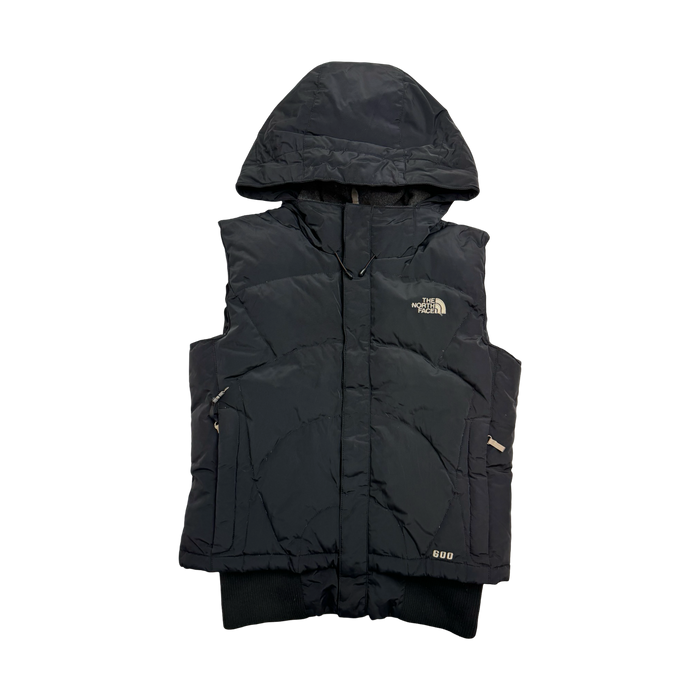 (M) The North Face 600 Hooded Puffer Vest Black | Vitnage Clothing Store Canada