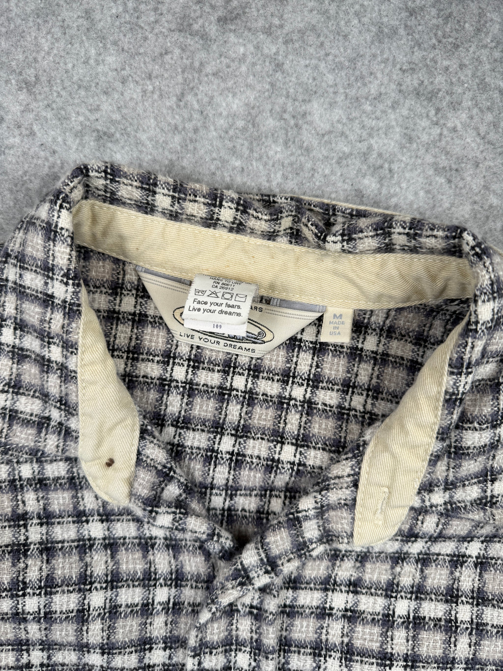 Vintage No Fear Twill Check Jacket White
