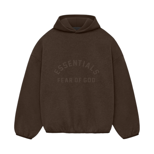 Fear of God Essentials Core Collection Nylon Fleece Hoodie Heather Wood | Vintage Clothing Store Canada