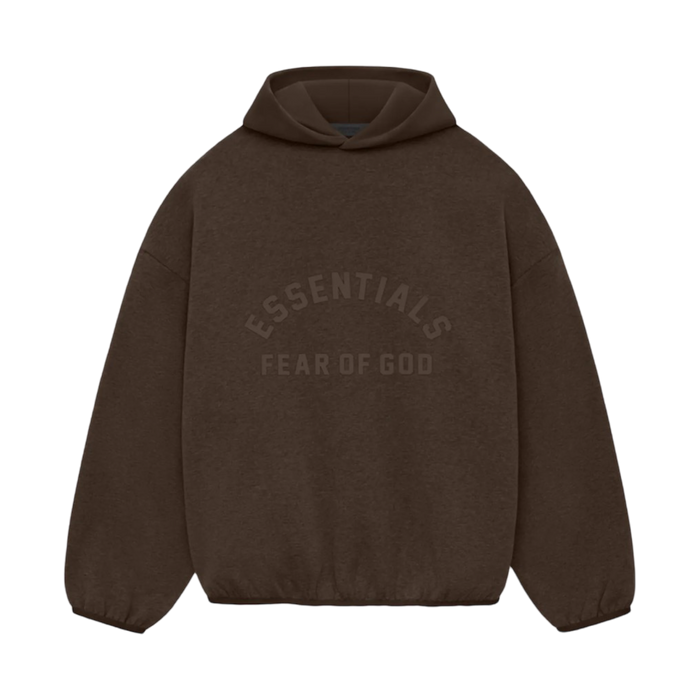 Fear of God Essentials Core Collection Nylon Fleece Hoodie Heather Wood | Vitnage Clothing Store Canada