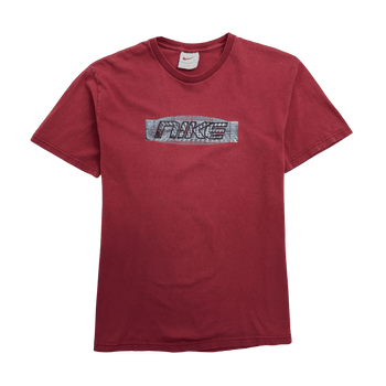 Vintage 90s Nike Spell Out Tee Red