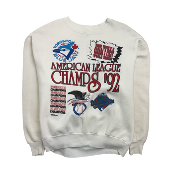 Vintage '92 Toronto Blue Jays Championship Sweatshirt White