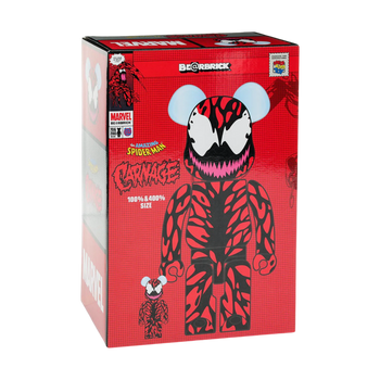 Bearbrick x Marvel Carnage 100% & 400% Set