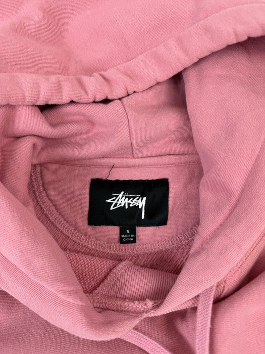 Stussy Basic Hoodie Pink (USED) | Vitnage Clothing Store Canada