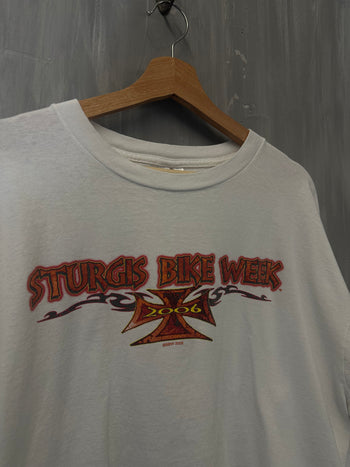 Vintage ‘06 Sturgis Biker L/S Tee White