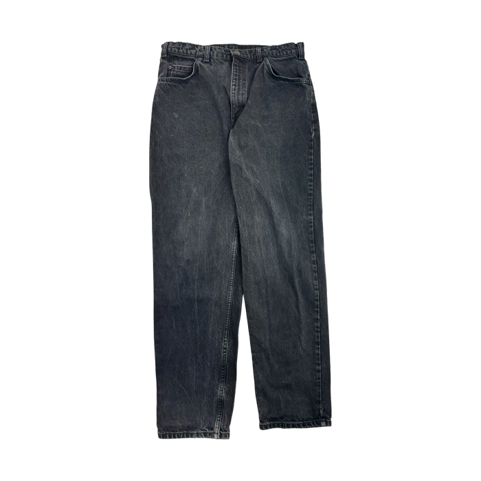 Vintage 634 Orange Tab Levis Denim Pants Black | Vitnage Clothing Store Canada