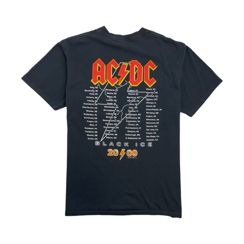 (M) Vintage '09 AC/DC World Tour Tee Black | Vintage Clothing Store Canada