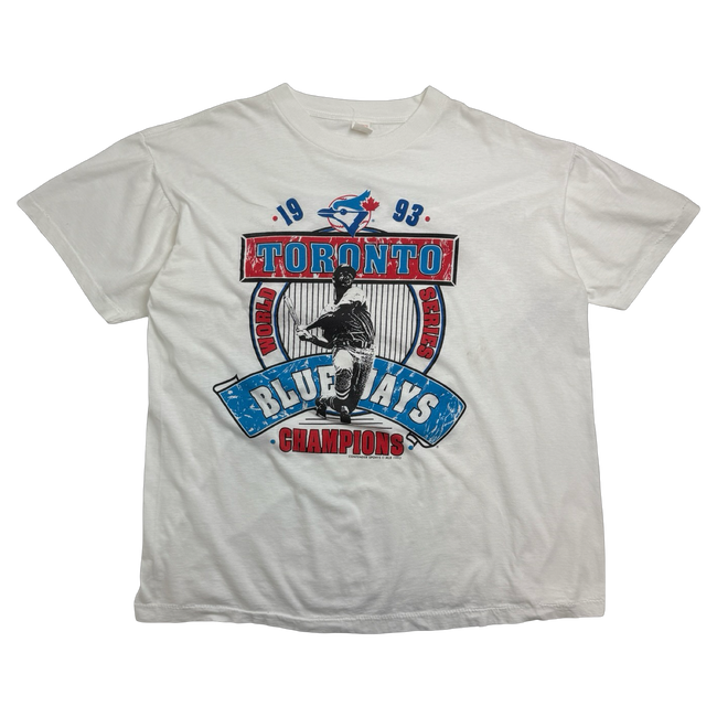 Vintage 1993 Toronto Blue Jays Contender Sports Tee White