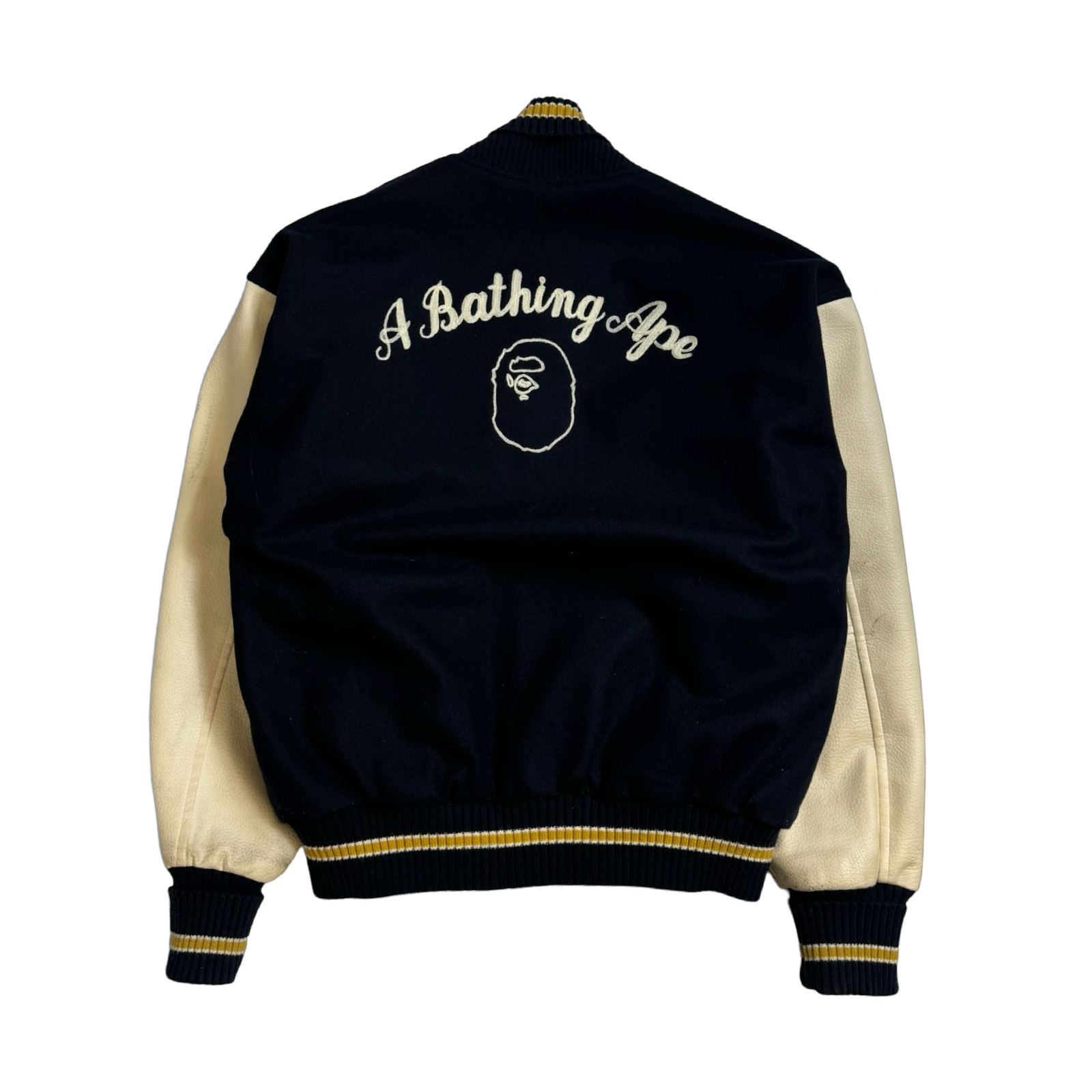 1/100 'E' BAPE x Post Overalls 96/97’ Varsity Jacket (USED)