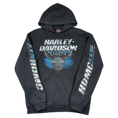 Harley Davidson Saskatoon Hoodie Black | Vintage Clothing Store Canada