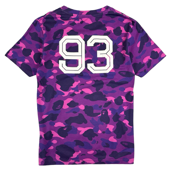 BAPE Apesta 93 Camo Tee Purple (USED) | Vitnage Clothing Store Canada