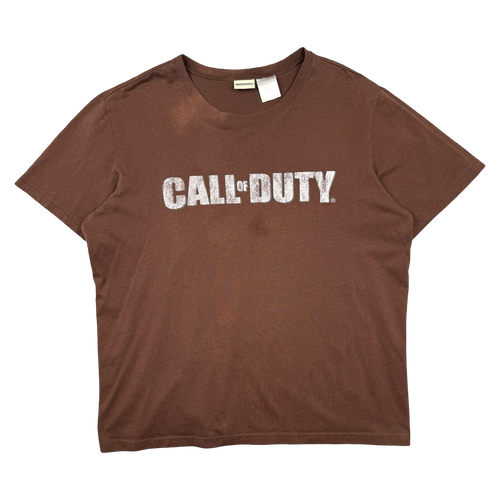 Vintage 2000's Call Of Duty Tee Brown | Vintage Clothing Store Canada