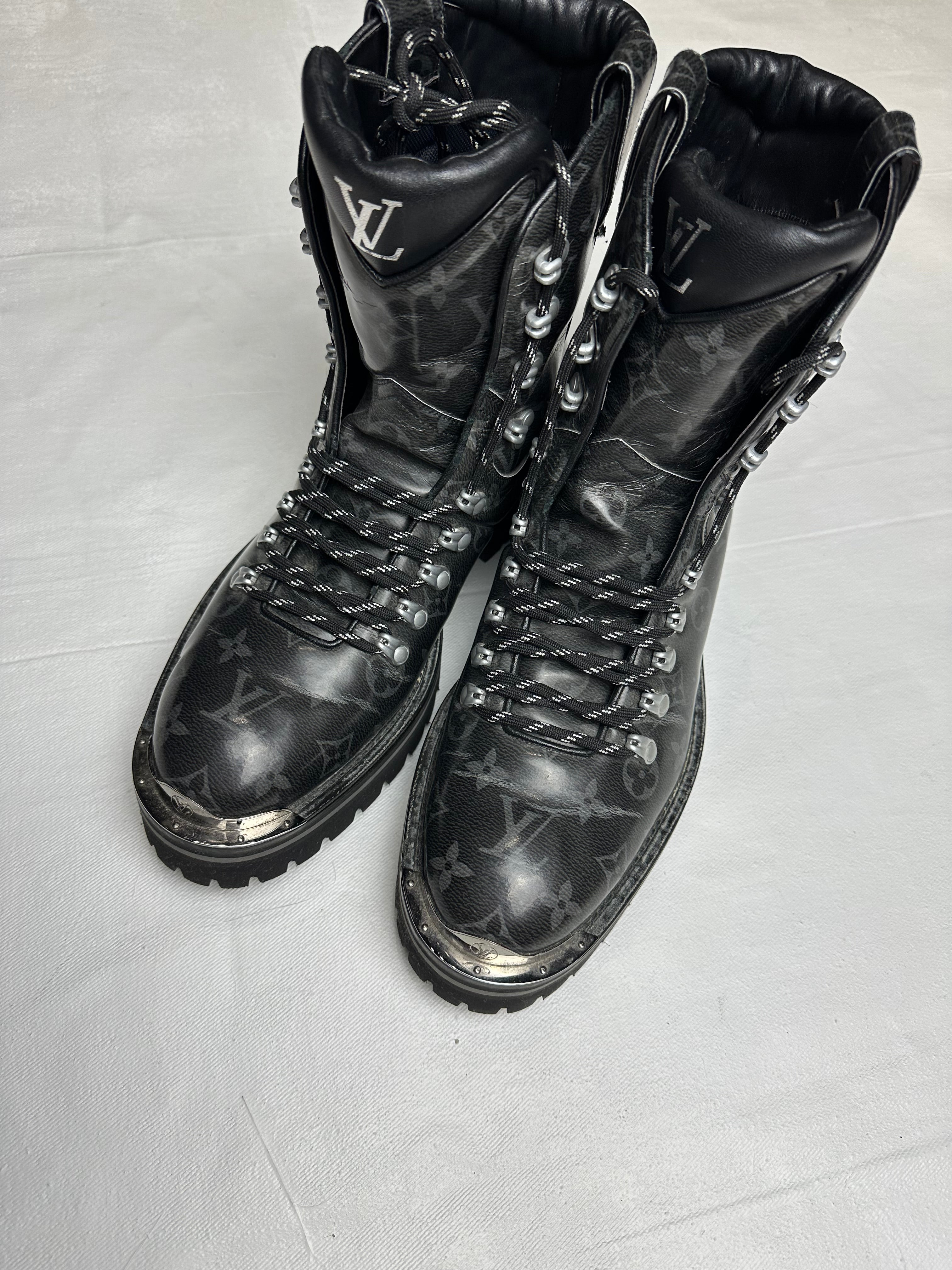 Louis Vuitton Monogram Outland Ankle Boots (USED, NO BOX)