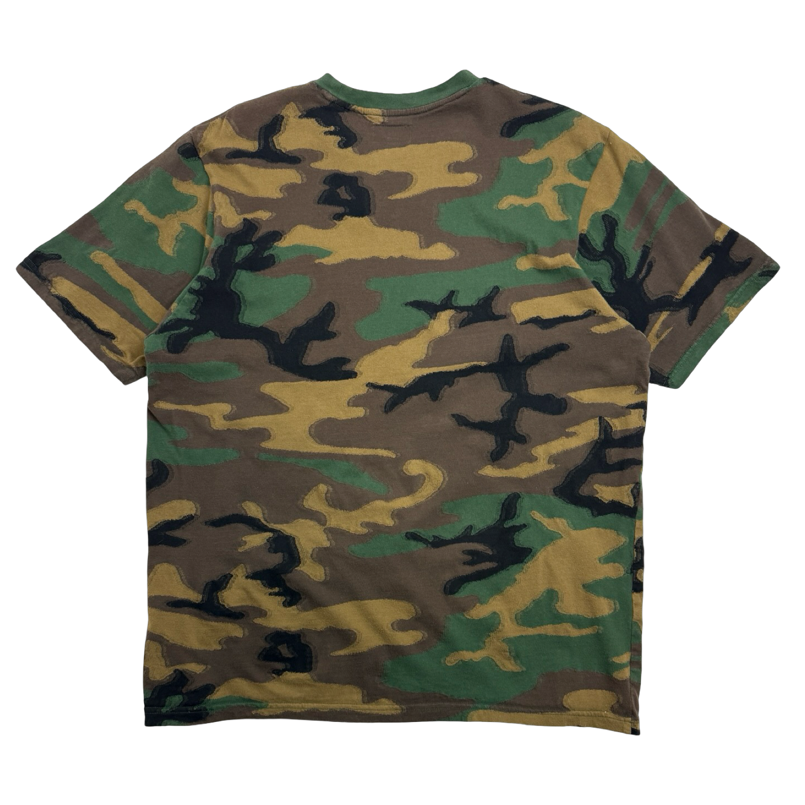 Supreme Intarsia Camo S/S Top Woodland Camo (USED)