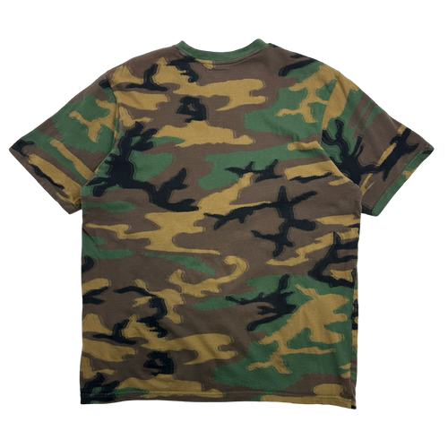 Supreme Intarsia Camo S/S Top Woodland Camo (USED) | Vintage Clothing Store Canada