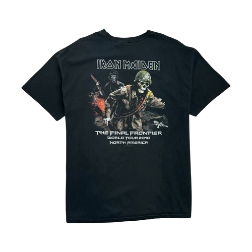 (L) Iron Maiden 2010 The Final Frontier Tour Tee Black | Vintage Clothing Store Canada