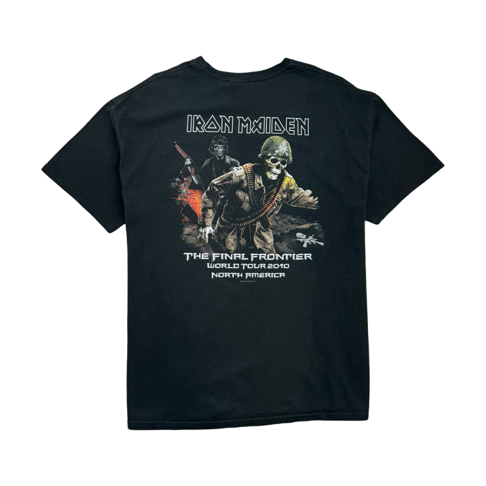 (L) Iron Maiden 2010 The Final Frontier Tour Tee Black | Vitnage Clothing Store Canada