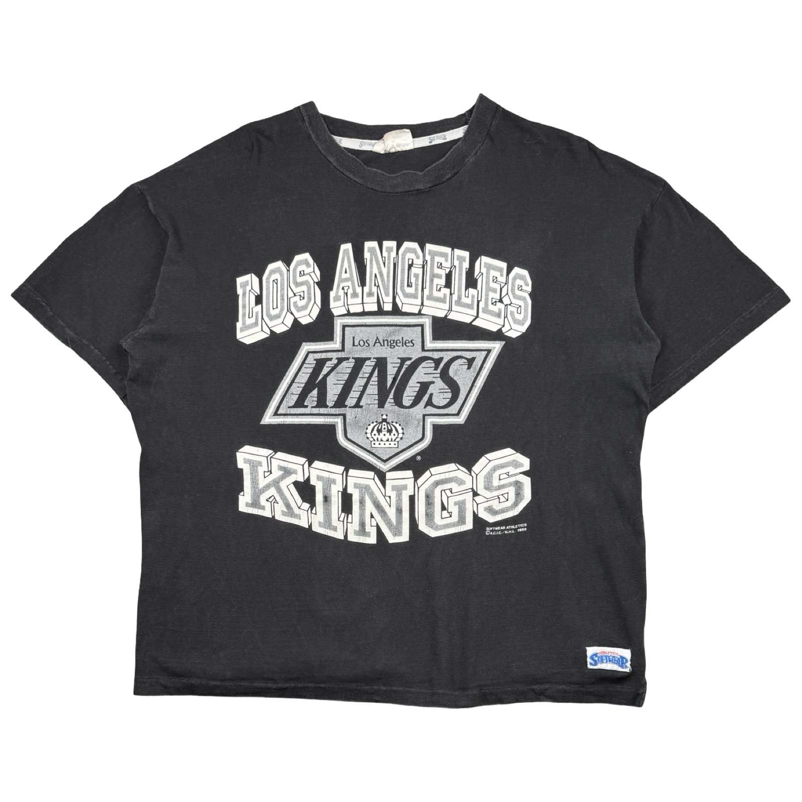 Vintage NHL Los Angeles Kings Logo Tee Black