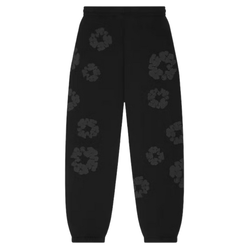 Denim Tears Cotton Wreath Sweatpants Black Monochrome | Vintage Clothing Store Canada