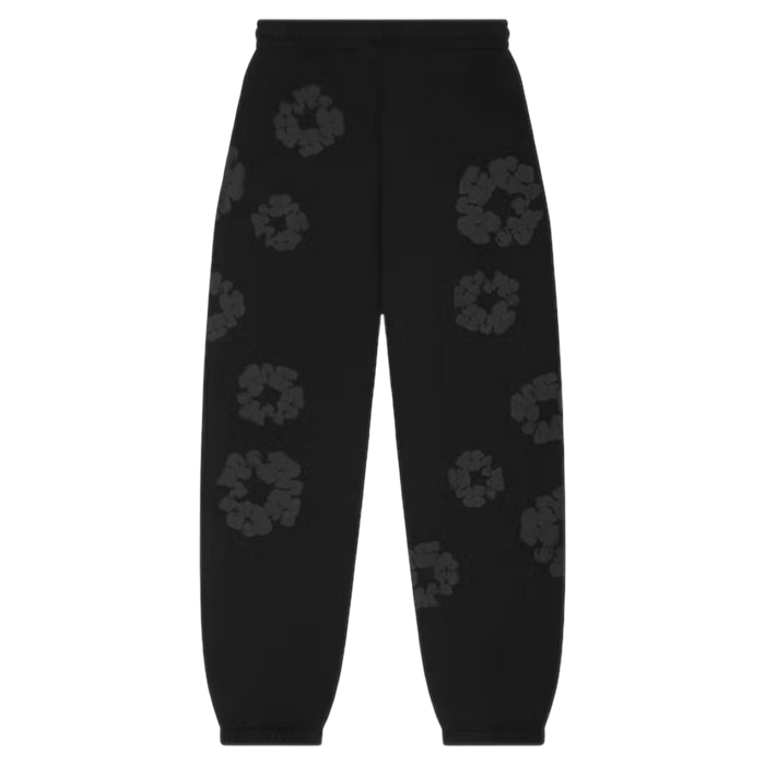 Denim Tears Cotton Wreath Sweatpants Black Monochrome | Vitnage Clothing Store Canada