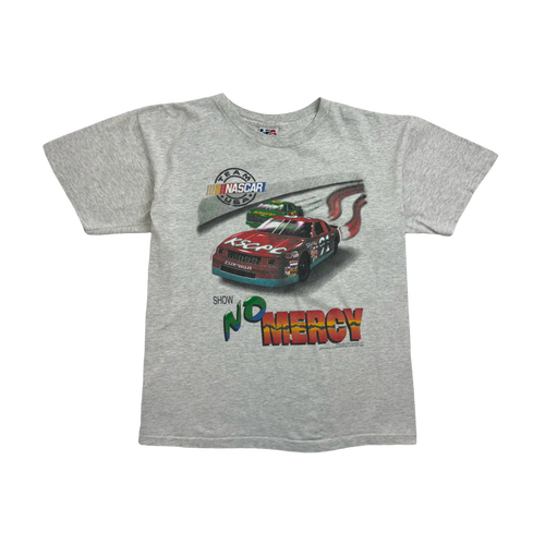 (XL) Vintage '95 No Mercy Nascar Racing Tee Grey | Vintage Clothing Store Canada