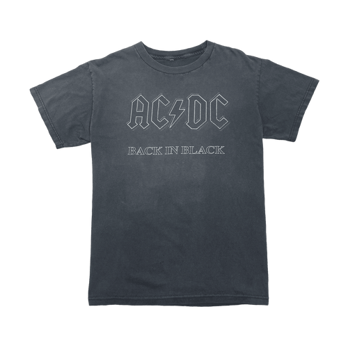 (S) Vintage ACDC Back in Black Band Tee Black | Vintage Clothing Store Canada