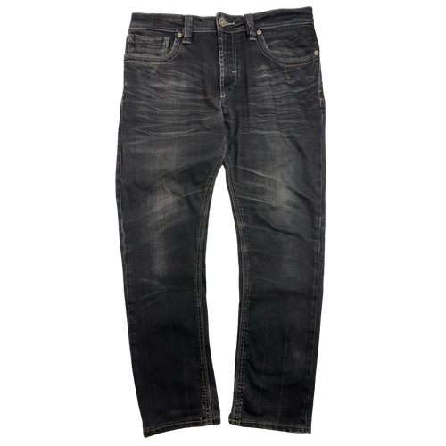 Parasuco Mike Fit Wrinkled Pants Black | Vintage Clothing Store Canada