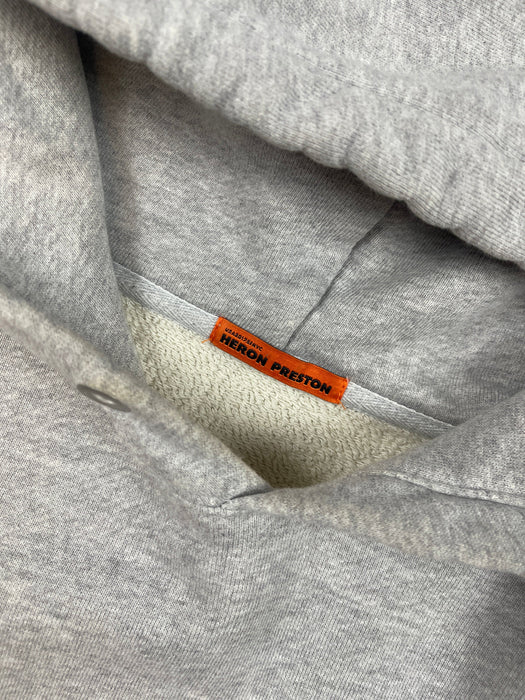 Heron Preston Night Shift Hoodie Grey (USED) | Vitnage Clothing Store Canada