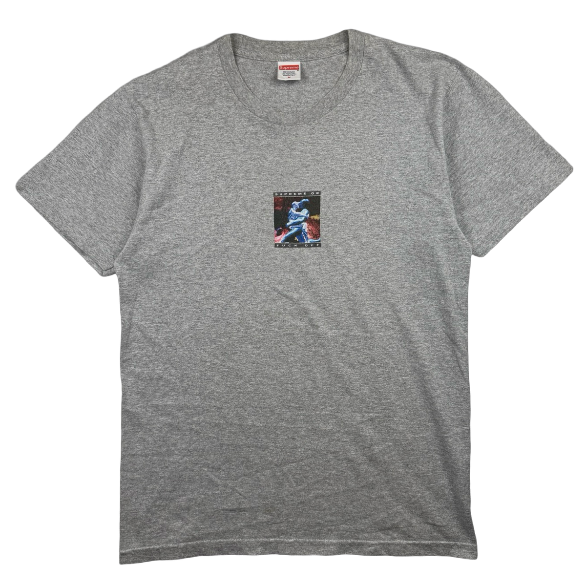 Supreme Cyber Tee Heather Grey SS17 (USED)