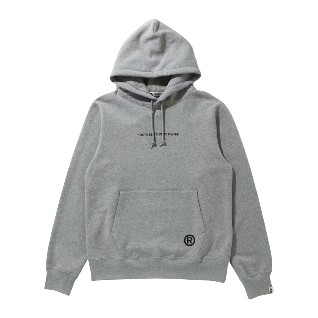 BAPE x OVO Pullover Hoodie Grey