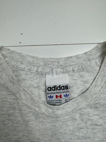 (XL) Vintage Adidas The The Stripes Tee Light Grey