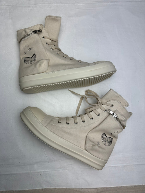 Rick Owens DRKSHDW Cargo Face Ramones High Top (USED) | Vintage Clothing Store Canada