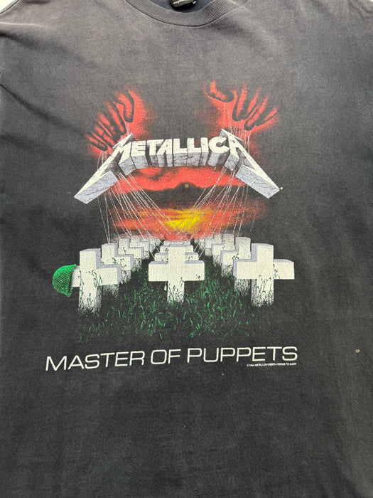 (XL) Vintage 90s Metallica Master Of Puppets Band Tee Black | Vitnage Clothing Store Canada