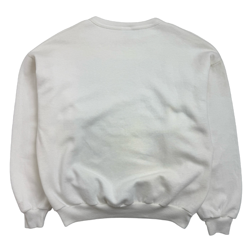 Vintage 1990's Toronto Blue Jays News Paper Sweatshirt White | Vintage Clothing Store Canada