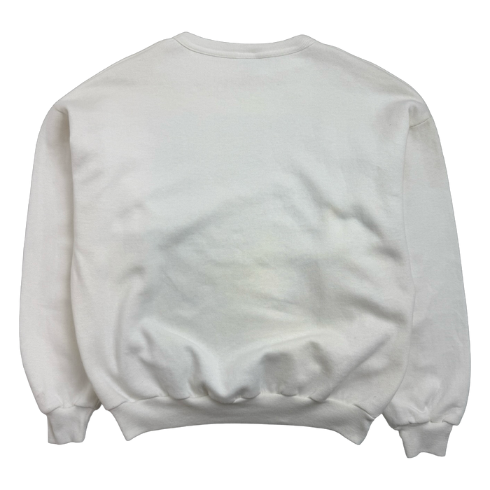 Vintage 1990's Toronto Blue Jays News Paper Sweatshirt White | Vitnage Clothing Store Canada