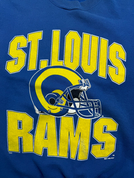 (M) Vintage St. Louis Rams Sweatshirt Blue | Vitnage Clothing Store Canada