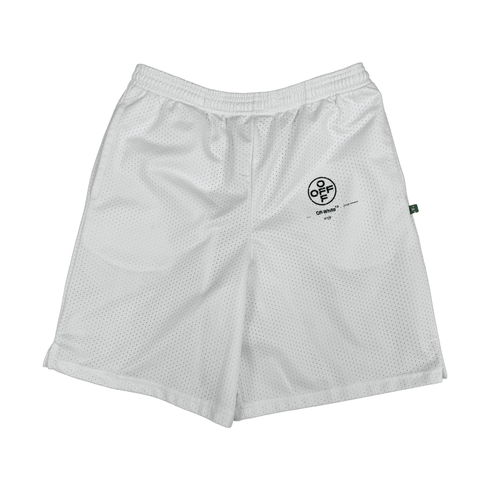 Off-white Impressionism Logo Mesh Shorts White (USED) | Vitnage Clothing Store Canada