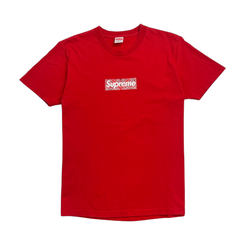 Supreme Bandana Box Logo Tee Red (USED) | Vintage Clothing Store Canada