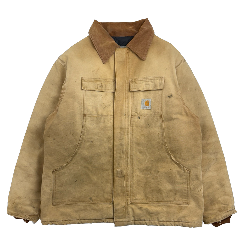 Vintage Carhartt Quilt Lined Arctic Work Jacket Tan
