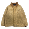 Vintage Carhartt Quilt Lined Arctic Work Jacket Tan