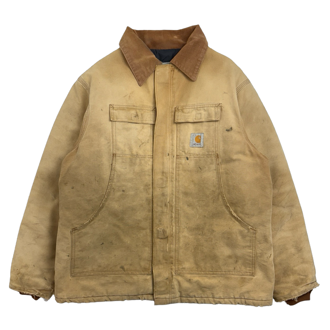 Vintage Carhartt Quilt Lined Arctic Work Jacket Tan