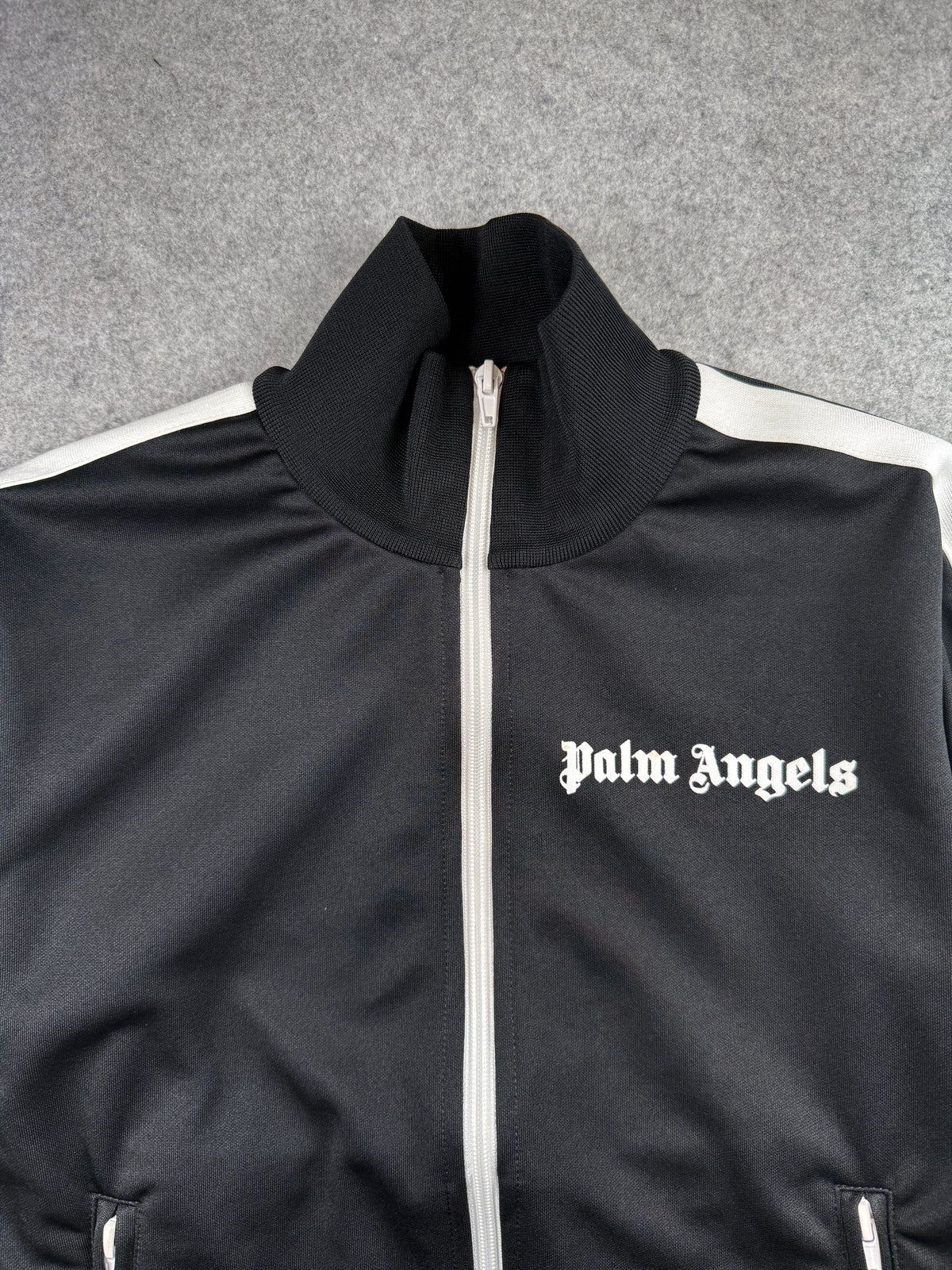 Palm Angels Classic Track Jacket Black/White (USED)