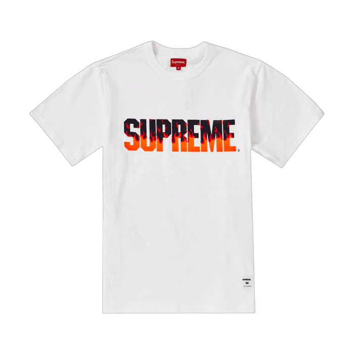 Supreme Flames S/S Top White | Vitnage Clothing Store Canada