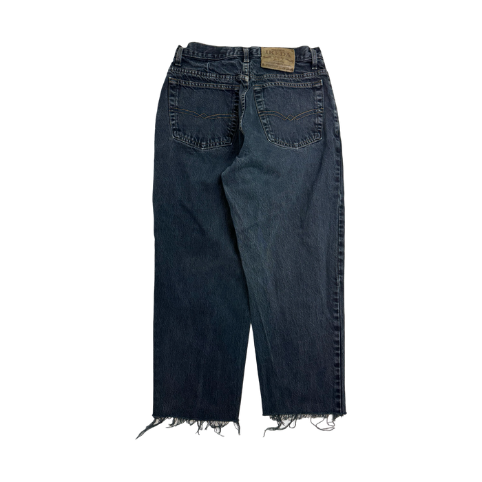 (28) Vintage IKEDA Denim Pants Dark | Vitnage Clothing Store Canada