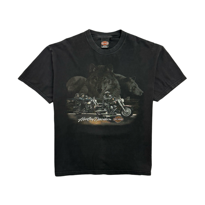 Vintage '99 American Harley Davidson Tee Black | Vitnage Clothing Store Canada