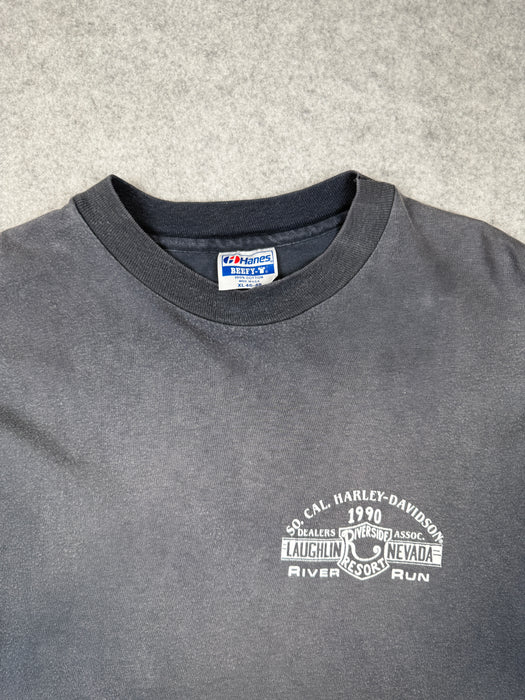 Vintage Harley Davidson 8th Annual River Run Tee Grey | Vitnage Clothing Store Canada