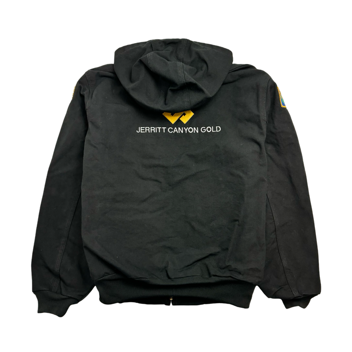 (L) Carhartt Hooded Full Zip Work Jacket Black | Vitnage Clothing Store Canada