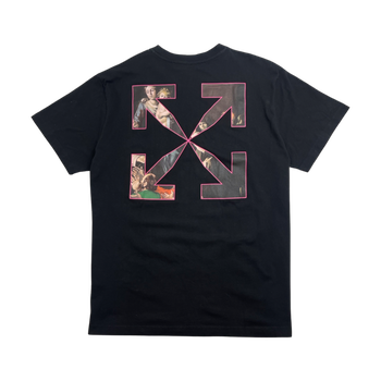 Off-White Spray Caravaggio Tee Black/Pink (USED)