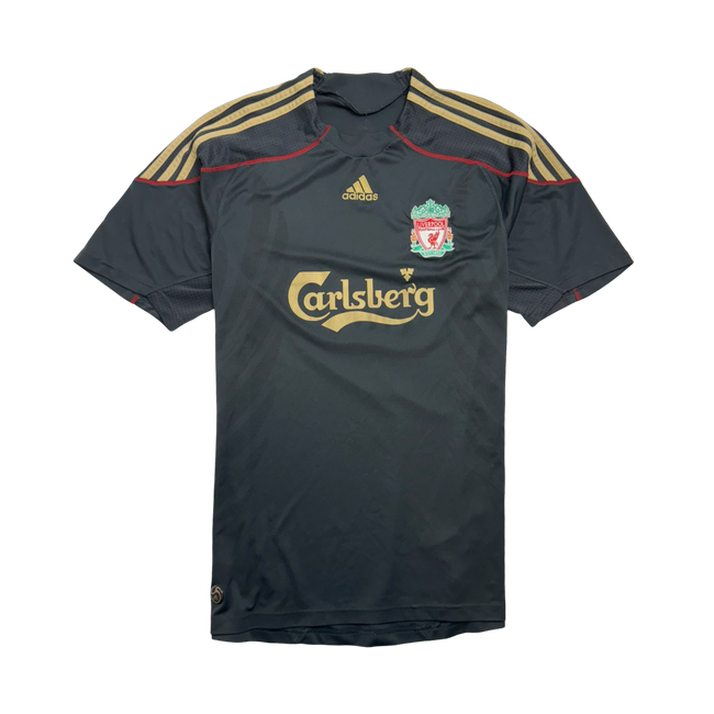 (L) Adidas Liverpool Soccer Jersey Black/Gold